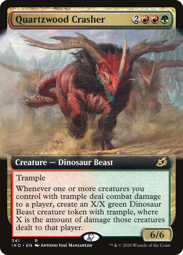 Quartzwood Crasher (Extended Art) (IKO-341) - Ikoria: Lair of Behemoths: (Extended Art)
