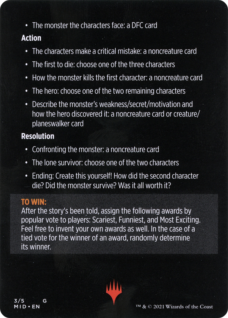 Into the Story: Horror Edition // Into the Story (cont'd) (MMID-003) - Innistrad: Midnight Hunt Minigames Foil