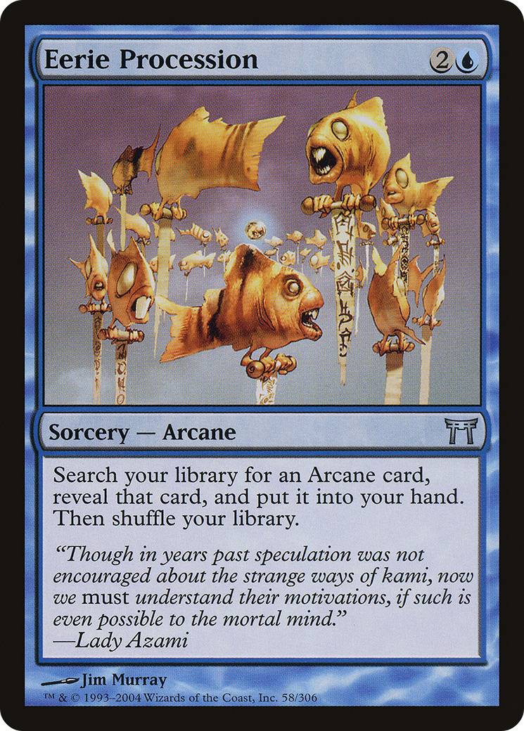Eerie Procession (CHK-058) - Champions of Kamigawa Foil
