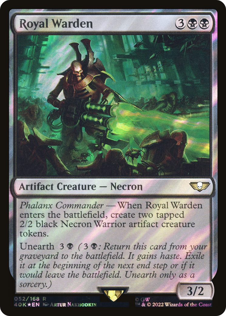 Royal Warden (Surge Foil) (40K-52★) - Warhammer 40,000 Commander Foil