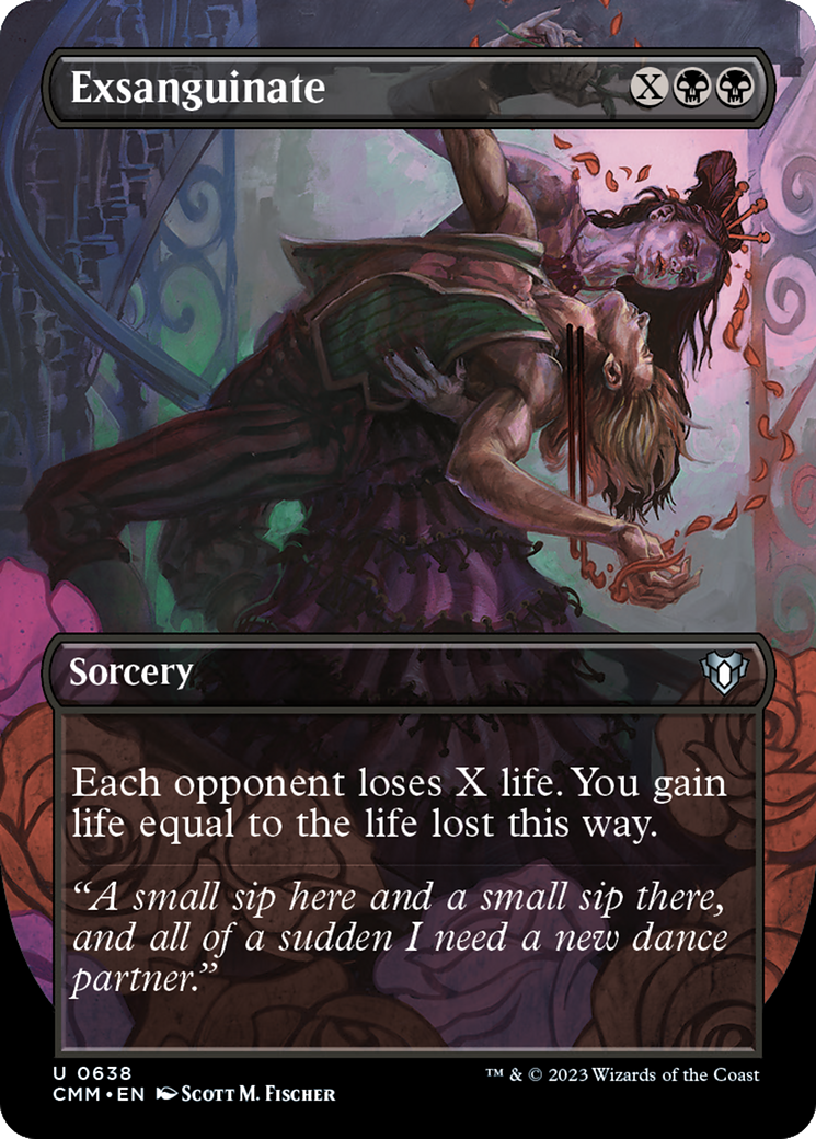 Exsanguinate (Borderless) (CMM-638) - Commander Masters (Borderless)