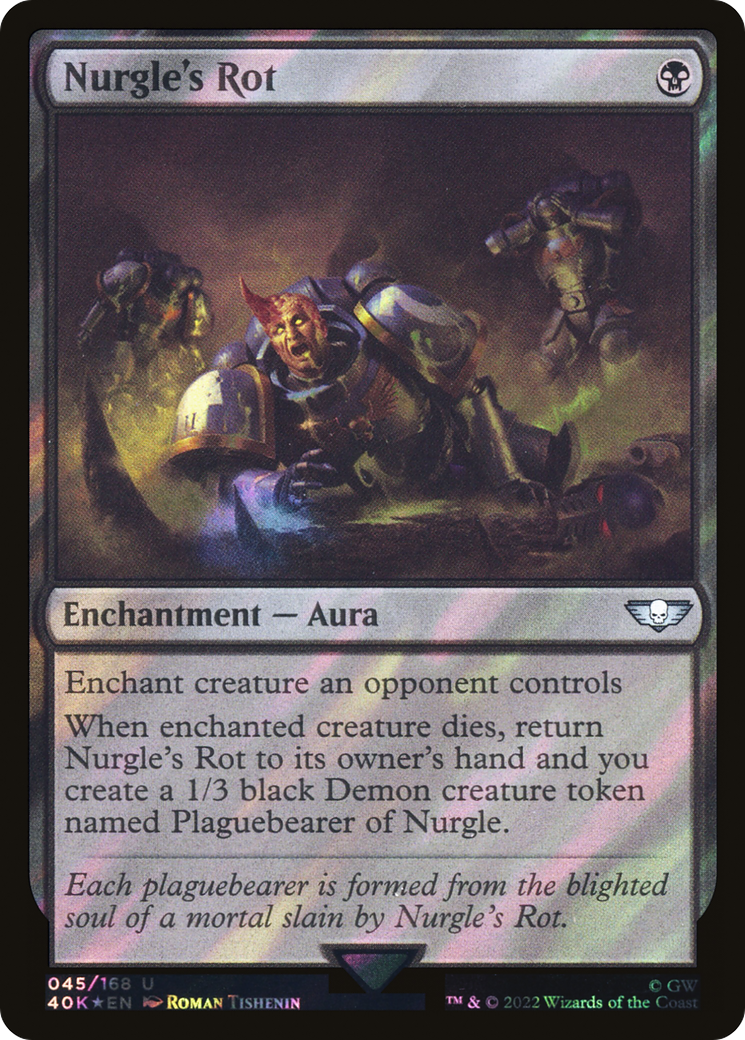 Nurgle's Rot (Surge Foil) (40K-45★) - Warhammer 40,000 Commander Foil