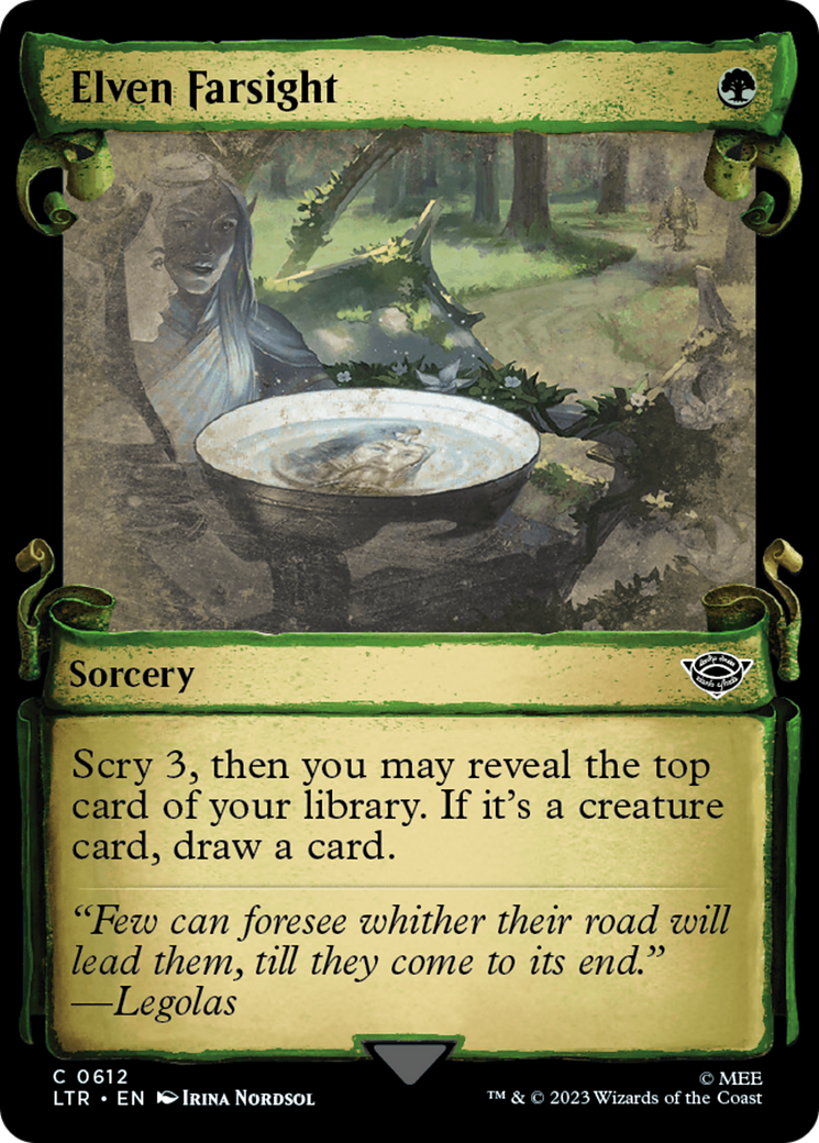 Elven Farsight (Showcase Scrolls) (LTR-612) - The Lord of the Rings: Tales of Middle-earth: (Showcase) Foil