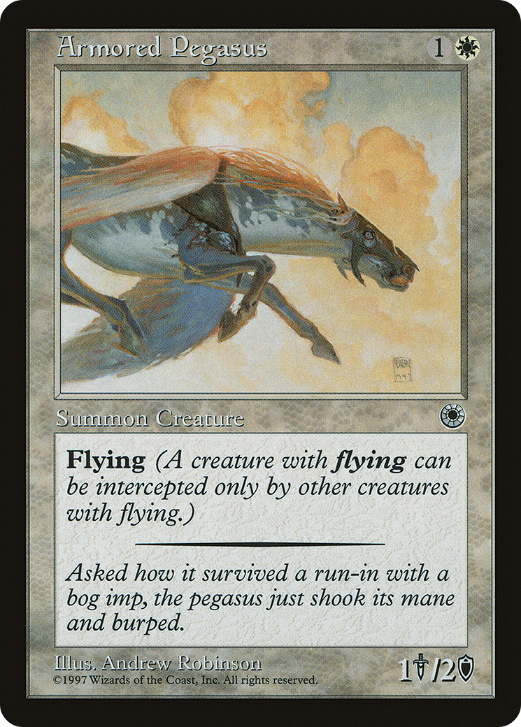 Armored Pegasus (Reminder Text) (POR-6) - Portal