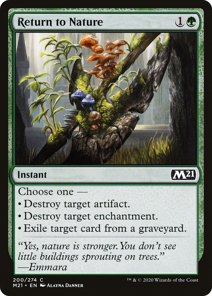 Return to Nature (M21-200) - Core Set 2021 Foil