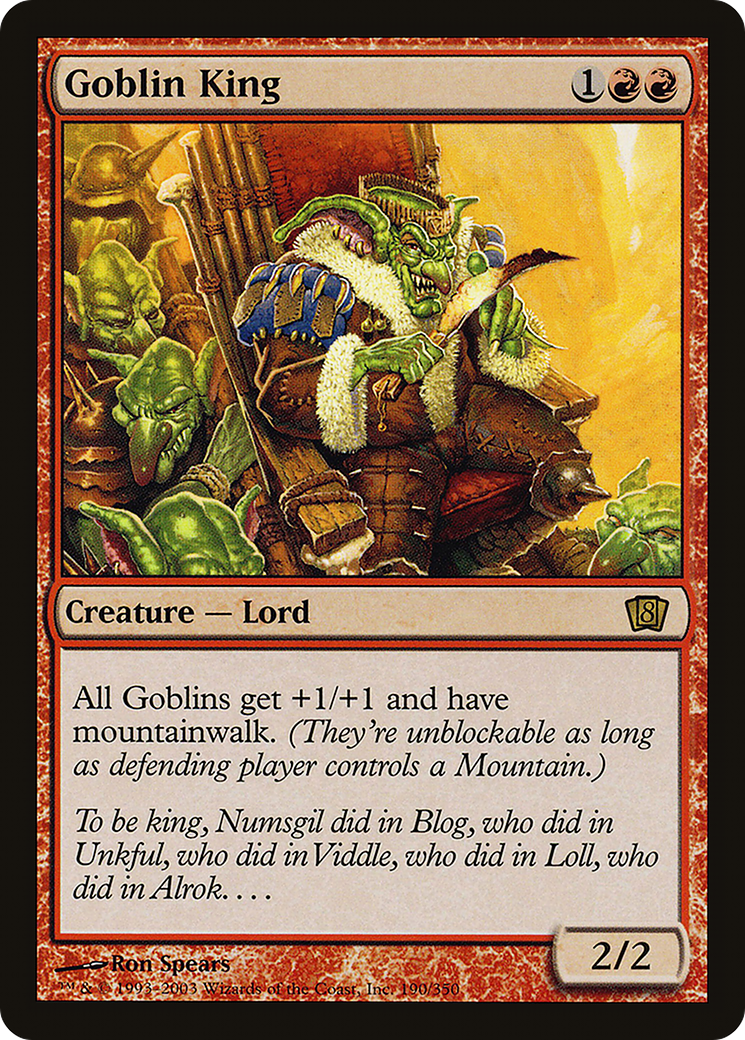 Goblin King (8ED-190) - 8th Edition Foil
