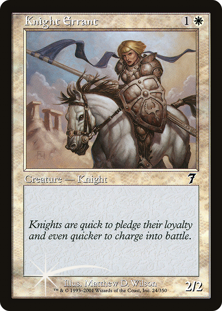 Knight Errant (7ED-024) - 7th Edition Foil