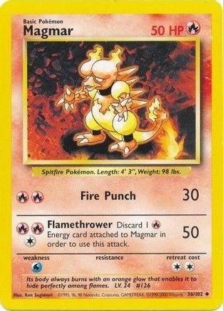 Magmar 036/102  Base Set - Uncommon