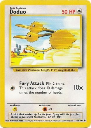 Doduo 048/102  Base Set - Common