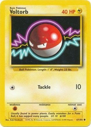 Voltorb 067/102  Base Set - Common