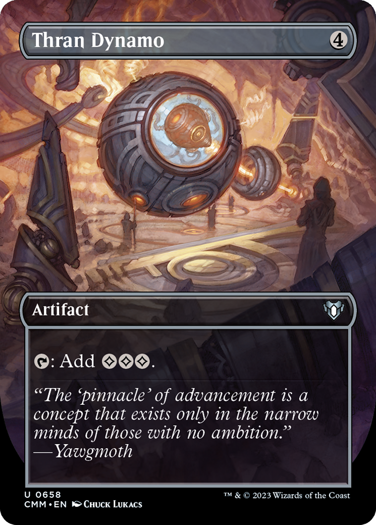 Thran Dynamo (Borderless) (CMM-658) - Commander Masters (Borderless) Foil