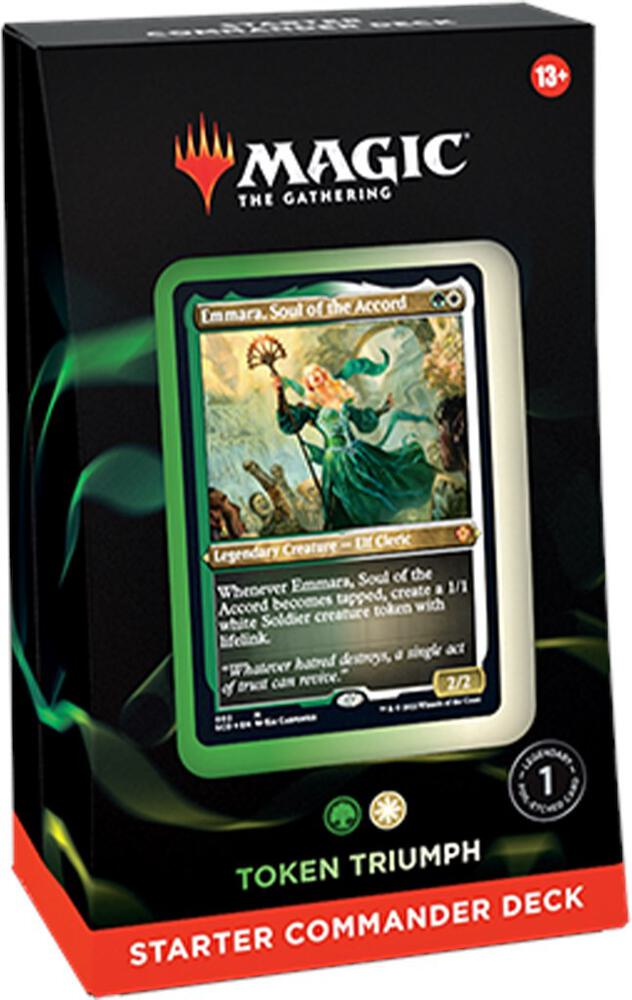 Magic the Gathering - Token Triumph (Green-White) Starter Commander Deck