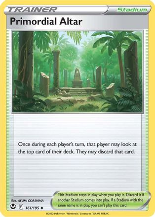 Primordial Altar 161/195  - Reverse Holofoil SWSH12 Silver Tempest - Uncommon