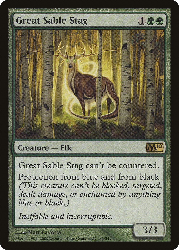 Great Sable Stag (M10-186) - Magic 2010