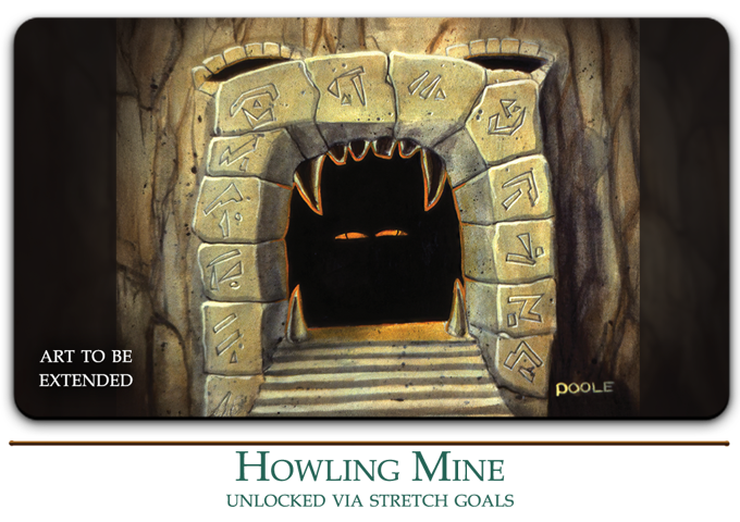Mark Poole Playmat Collection - Howling Mine - Signed Premium Stitched Edge Playmat