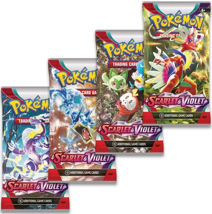 Scarlet & Violet Booster Pack Art Bundle [Set of 4]  SV01 Scarlet & Violet Base Set - null