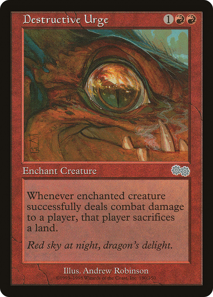 Destructive Urge (USG-180) - Urza's Saga