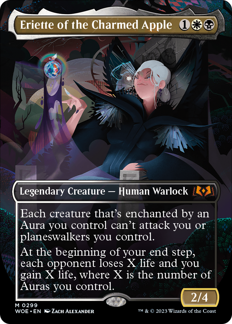 Eriette of the Charmed Apple (Borderless) (WOE-299) - Wilds of Eldraine (Borderless) Foil