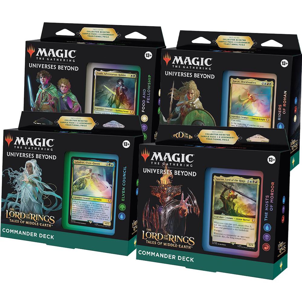 Magic the Gathering - Lord of the Rings - Commander Decks (Set of 4)