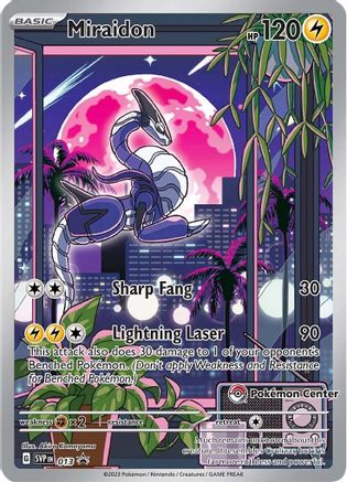Miraidon 013 (Pokemon Center Exclusive) - Holofoil SV Scarlet & Violet Promo Cards - Promo