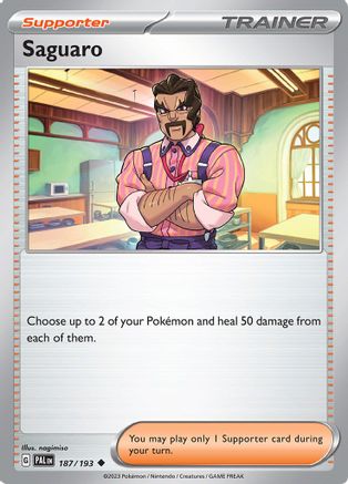 Saguaro 187/193  SV02 Paldea Evolved - Uncommon