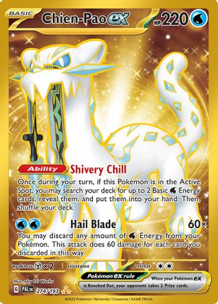 Chien-Pao ex 274/193  - Holofoil SV02 Paldea Evolved - Hyper Rare