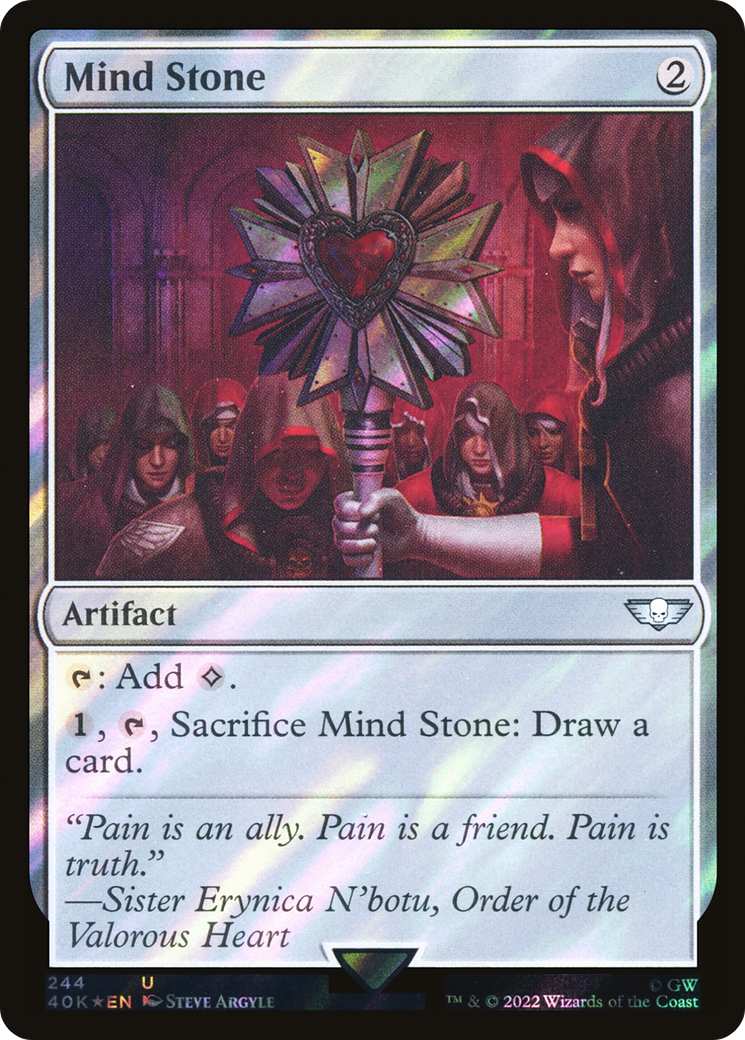 Mind Stone (244) (Surge Foil) (40K-244★) - Warhammer 40,000 Commander Foil