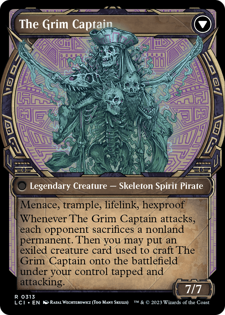 Throne of the Grim Captain (Showcase) (LCI-313) - The Lost Caverns of Ixalan: (Showcase)