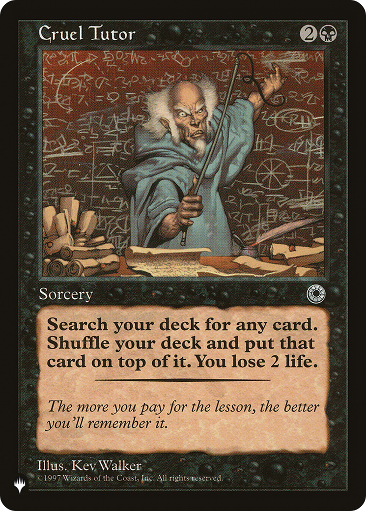 Cruel Tutor (LIST-87) - The List