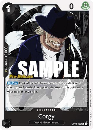 Corgy (OP03-083) - Pillars of Strength Pre-Release Cards