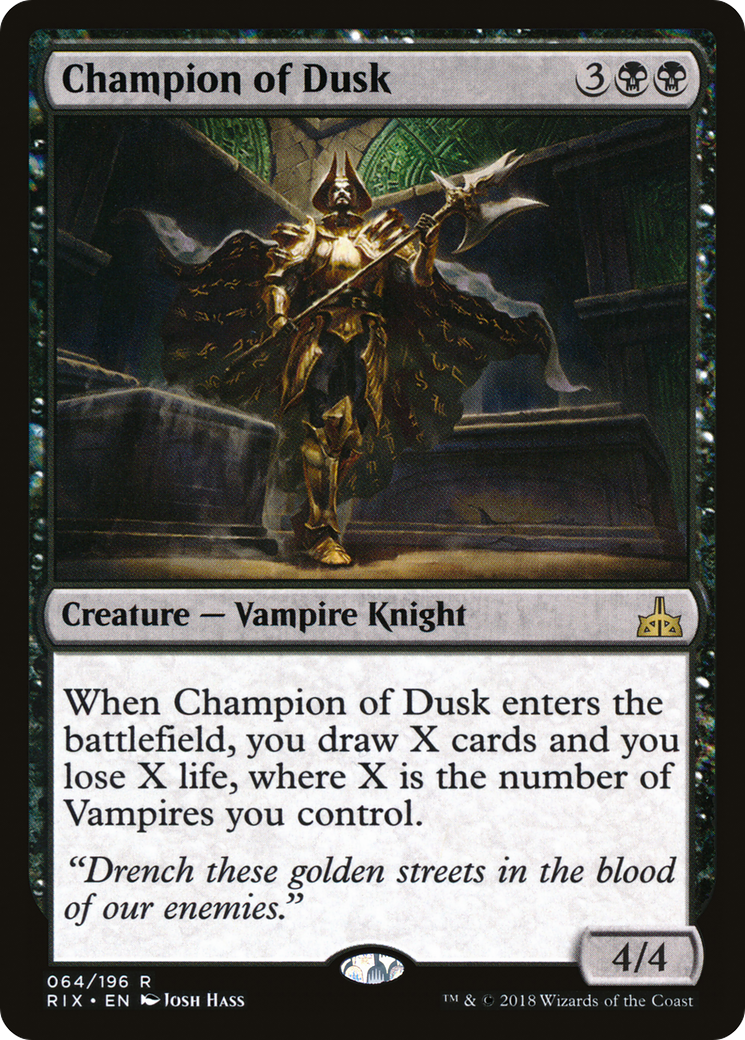 Champion of Dusk (RIX-064) - Rivals of Ixalan Foil