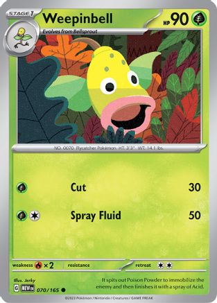 Weepinbell 070 - SV Scarlet & Violet 151 - Common