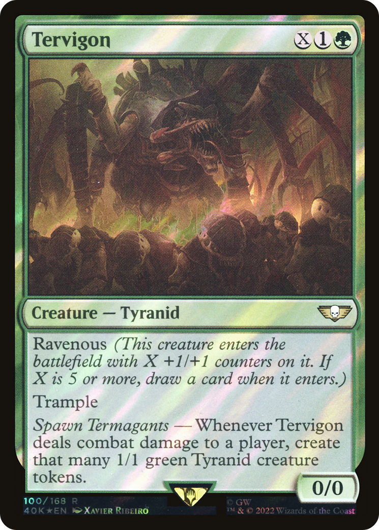 Tervigon (Surge Foil) (40K-100★) - Warhammer 40,000 Commander Foil