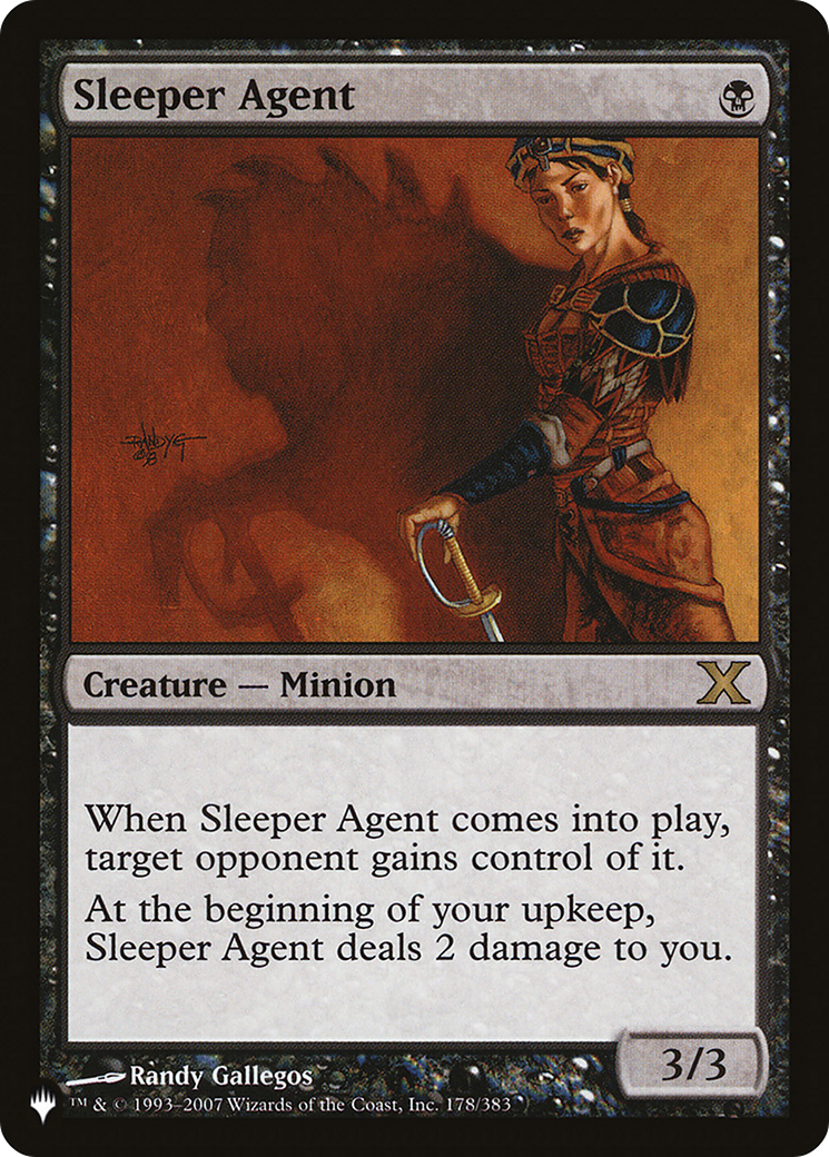 Sleeper Agent (LIST-178/383) - The List