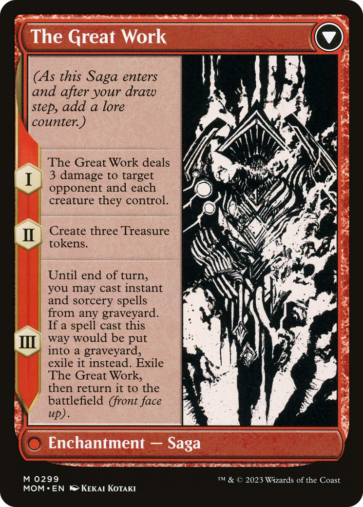 Urabrask // The Great Work (MOM-299) - March of the Machine: (Showcase) (Borderless)