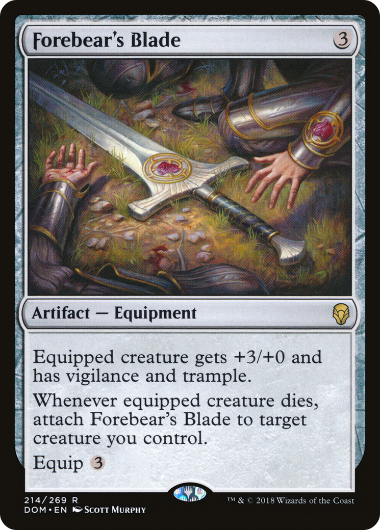 Forebear's Blade (DOM-214) - Dominaria Foil