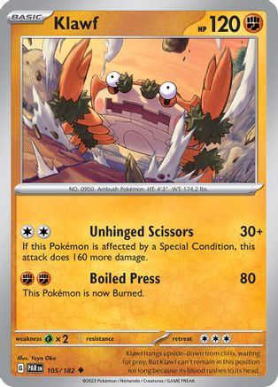 Klawf 105/182  SV04 Paradox Rift - Uncommon