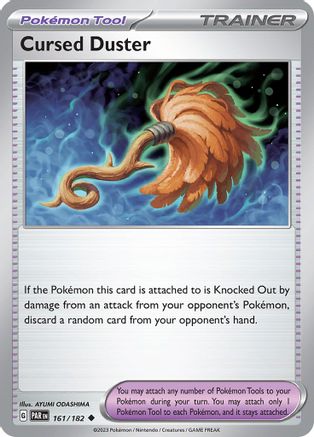 Cursed Duster 161/182  - Reverse Holofoil SV04 Paradox Rift - Uncommon