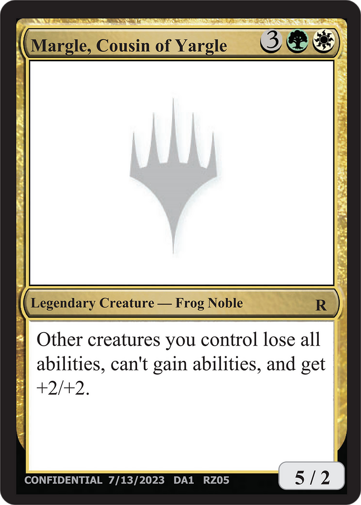 Margle, Cousin of Yargle (UNK-RZ05b) - Unknown Event