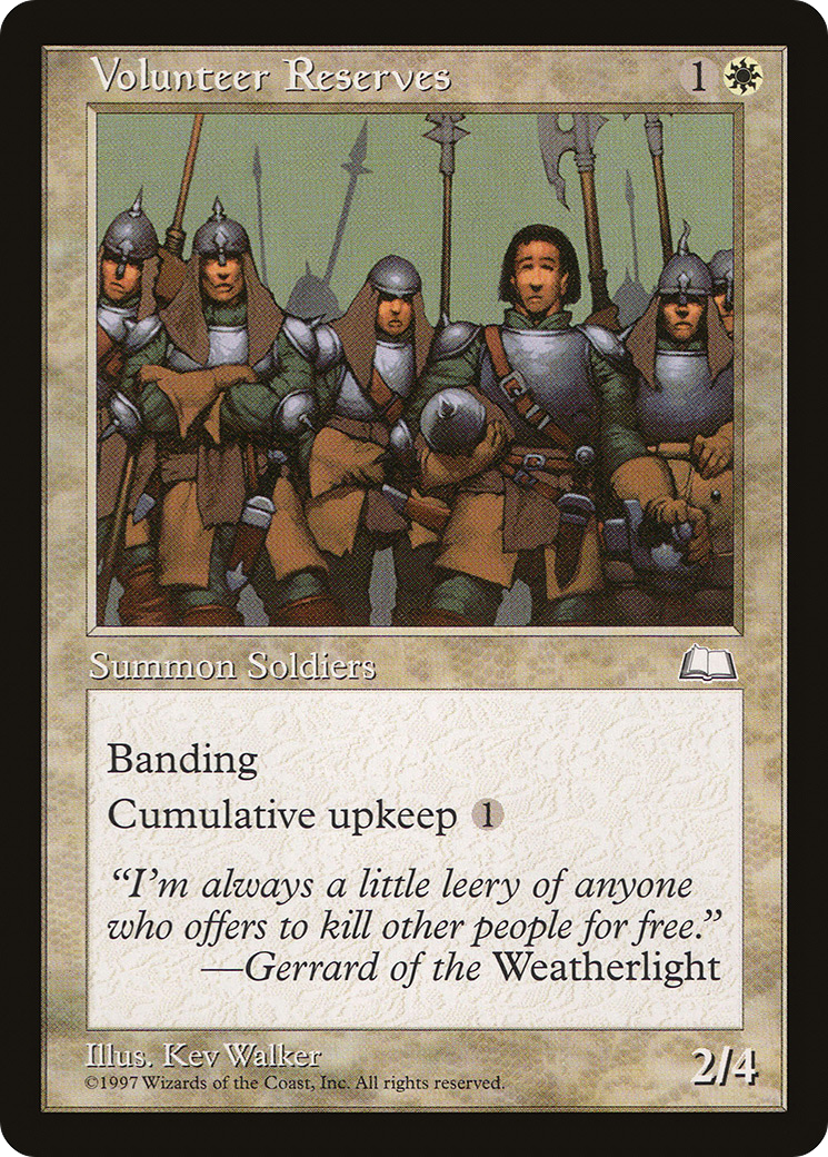 Volunteer Reserves (WTH-29) - Weatherlight