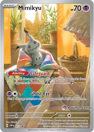Mimikyu 075 (Pokemon Center Exclusive) - Holofoil SV Scarlet & Violet Promo Cards - Promo