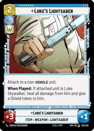 Luke's Lightsaber (053/252) - Spark of Rebellion