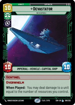 Devastator - Inescapable (090/252) - Spark of Rebellion Foil