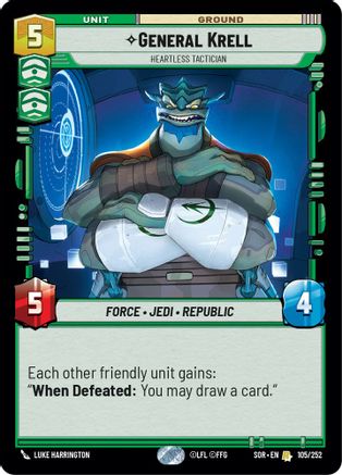 General Krell - Heartless Tactician (105/252) - Spark of Rebellion