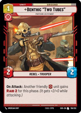 Benthic "Two Tubes" - Partisan Lieutenant (156/252) - Spark of Rebellion
