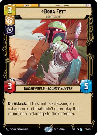 Boba Fett - Disintegrator (179/252) - Spark of Rebellion Foil