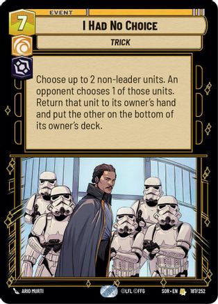 I Had No Choice (187/252) - Spark of Rebellion