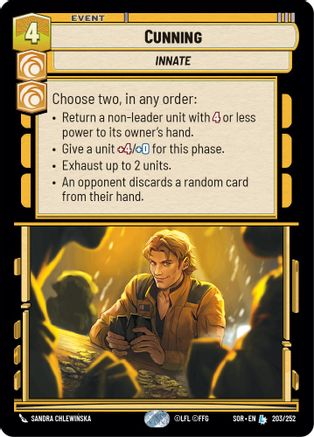 Cunning (203/252) - Spark of Rebellion Foil