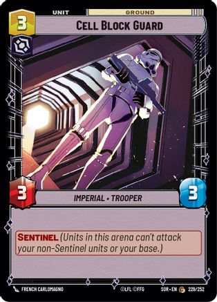 Cell Block Guard (229/252) - Spark of Rebellion Foil