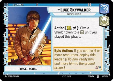 Luke Skywalker - Faithful Friend (005/252) - Spark of Rebellion